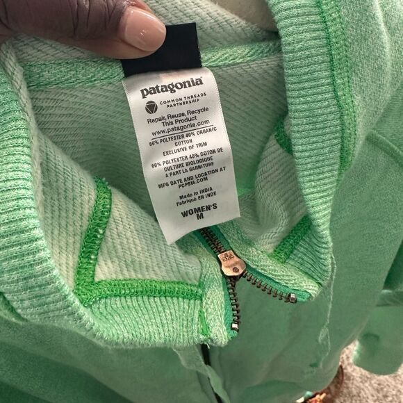 Patagonia Hooded Women’s Green Jacket M - Picture 6 of 7